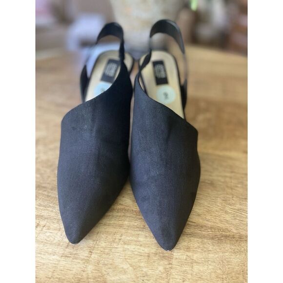 NWOT Jones New York Signature Collection Black Suede Heels Chloe Size 9M - Picture 2 of 9